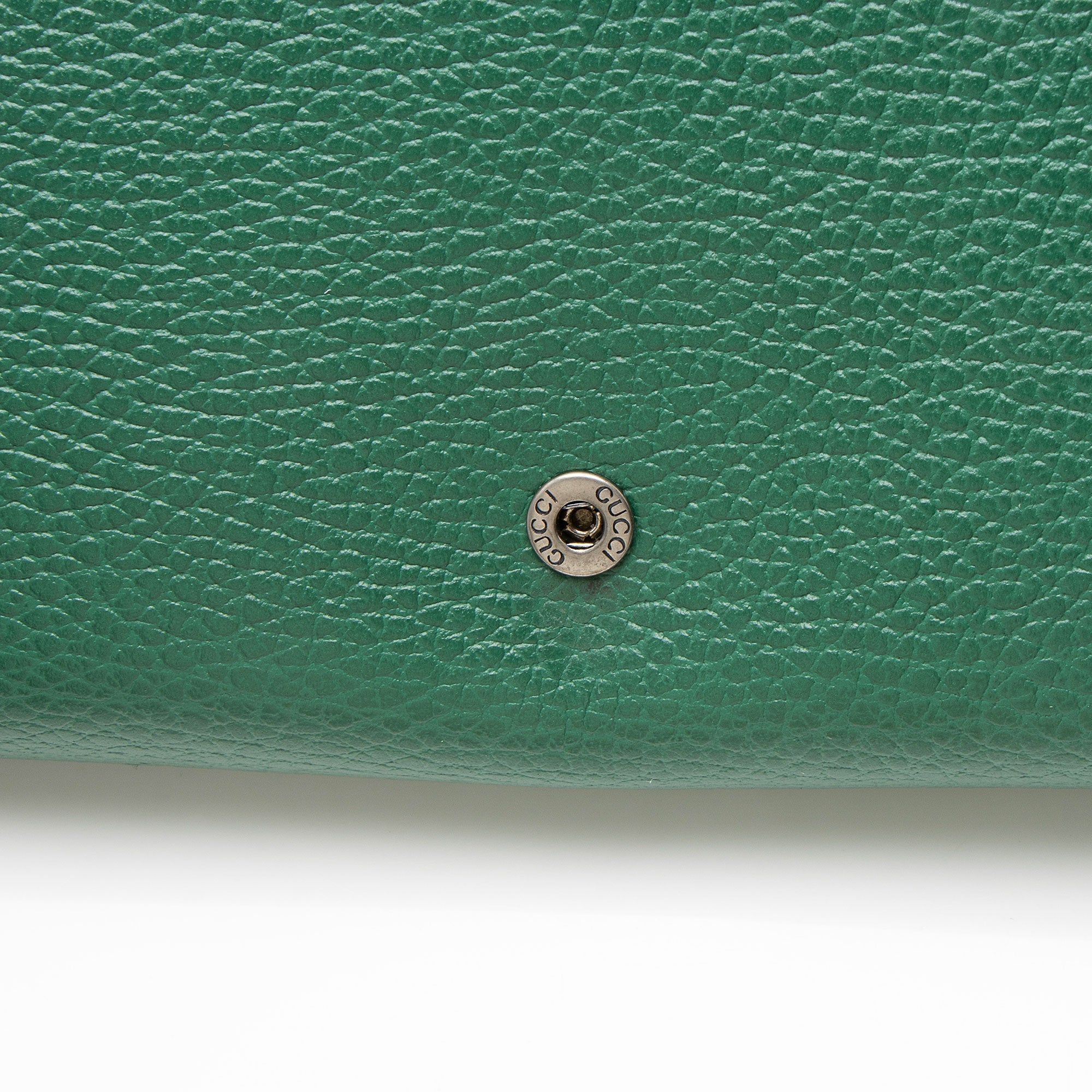 Gucci Leather Crystal Dionysus Chain Wallet