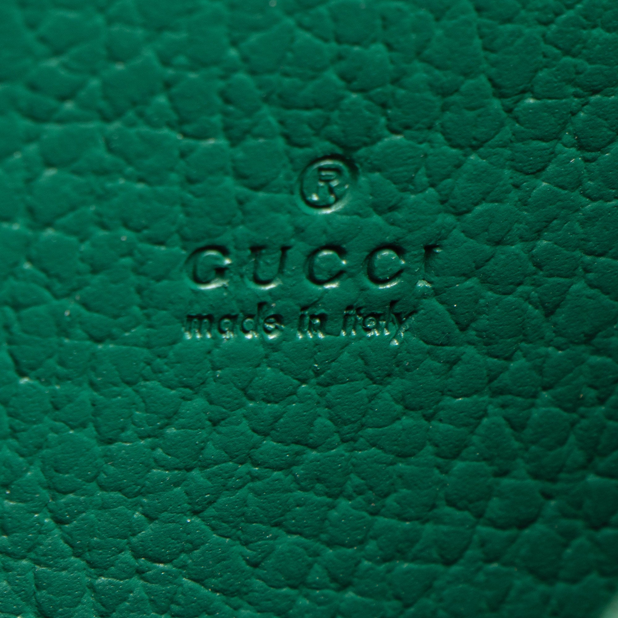 Gucci Leather Crystal Dionysus Chain Wallet