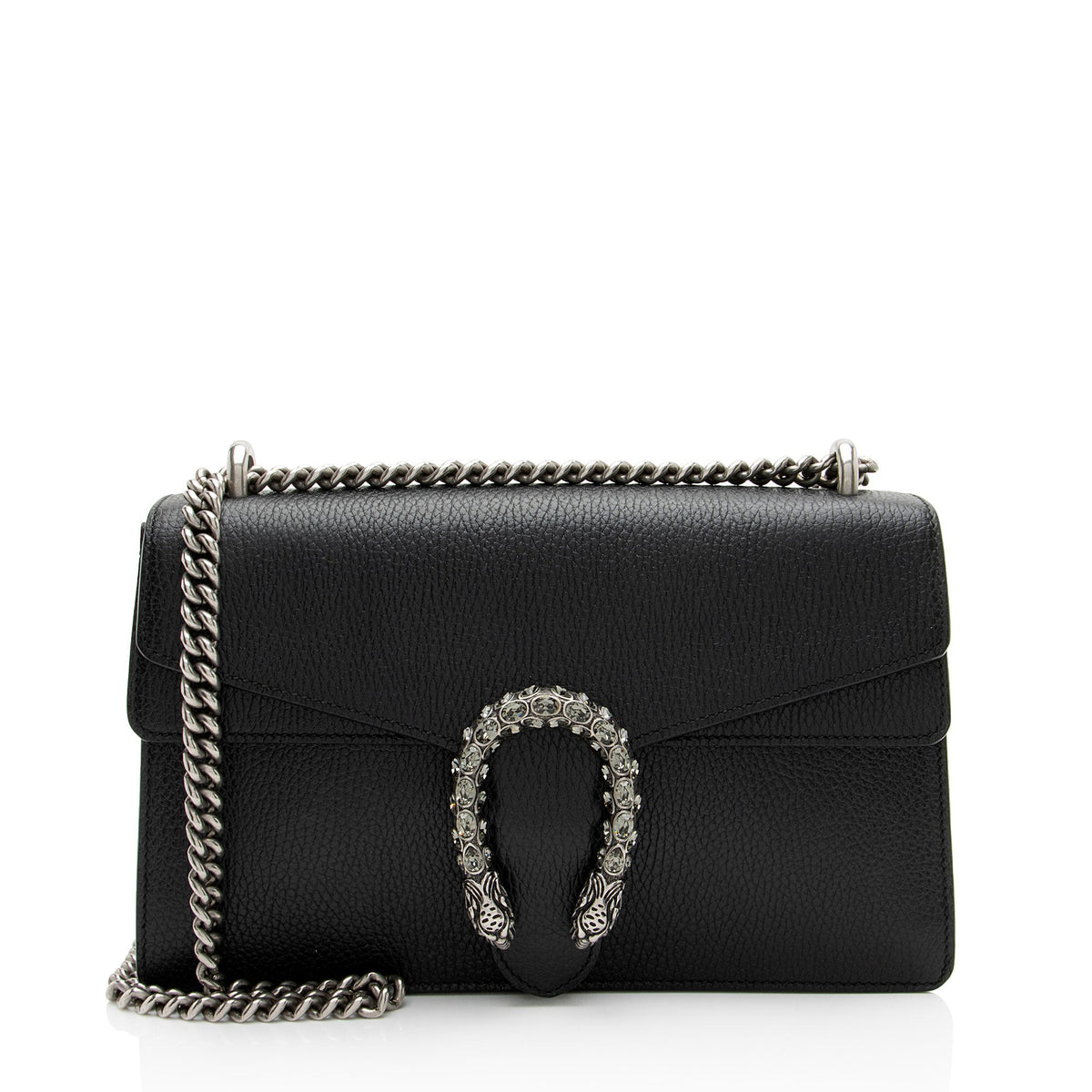Gucci Leather Crystal Dionysus Medium Shoulder Bag