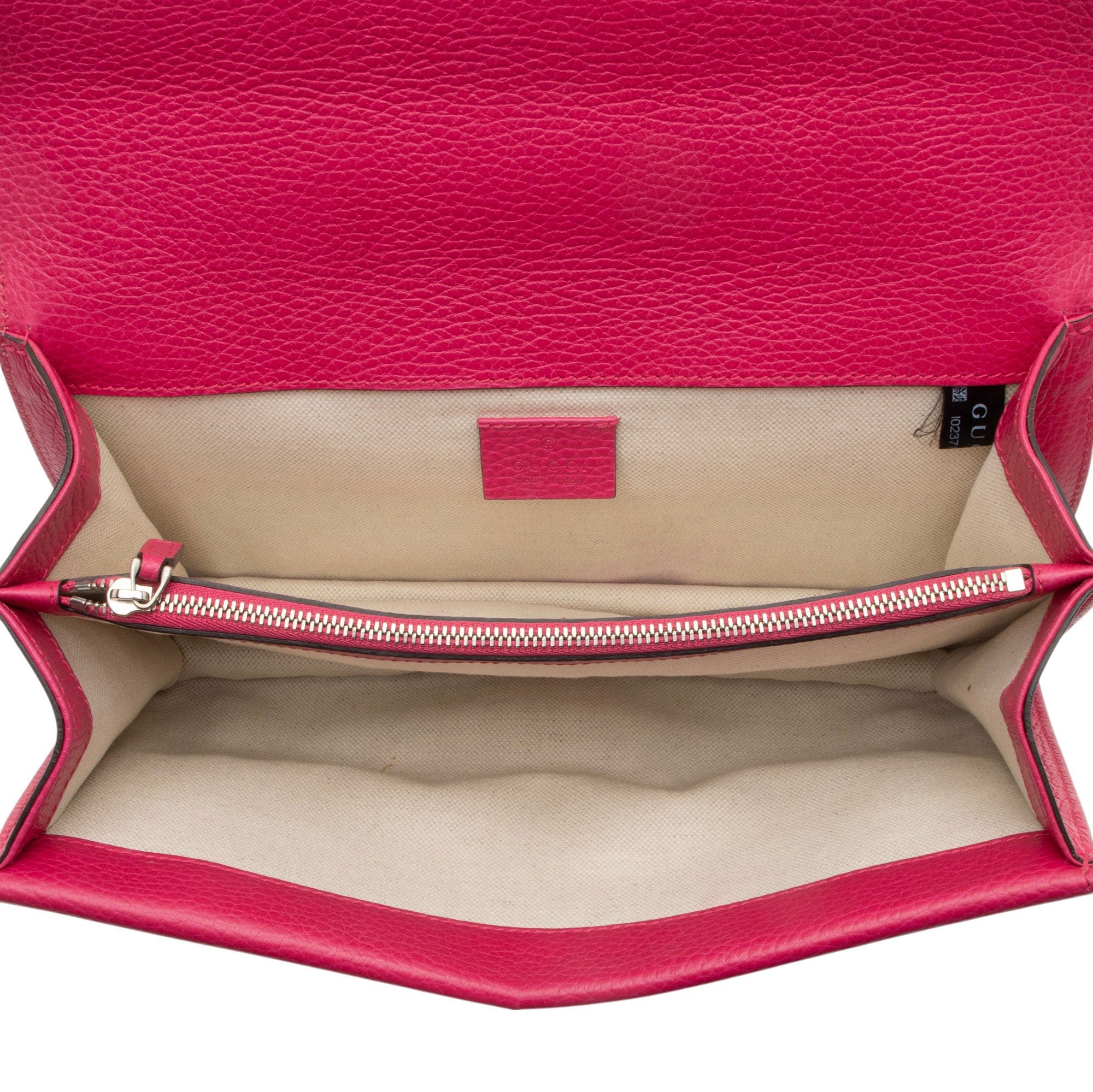 Gucci Leather Crystal Dionysus Medium Shoulder Bag