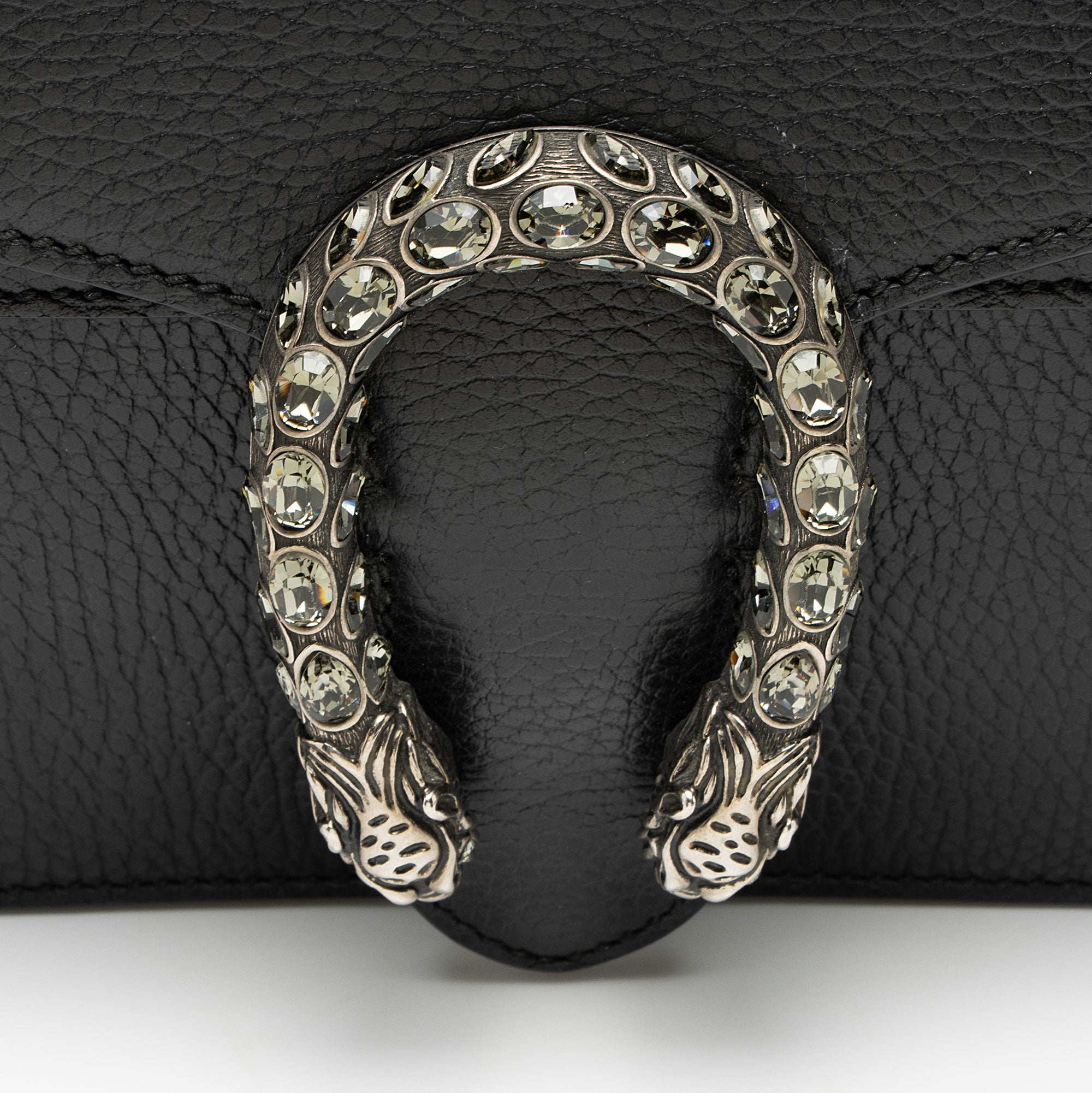 Gucci Leather Crystal Dionysus Medium Shoulder Bag