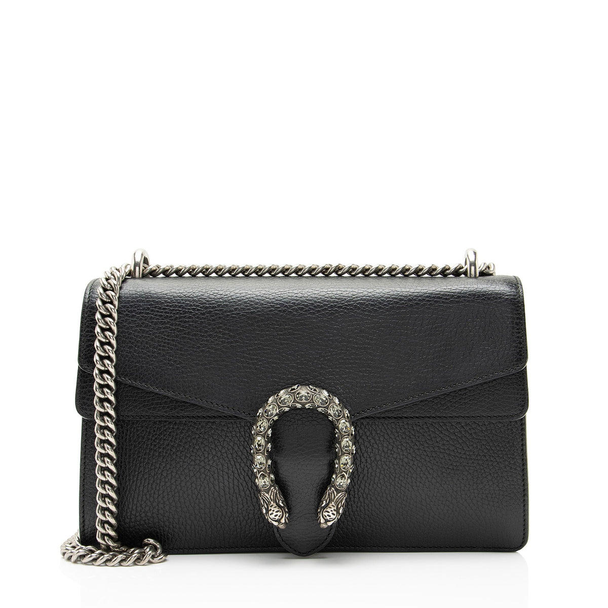 Gucci Leather Crystal Dionysus Medium Shoulder Bag