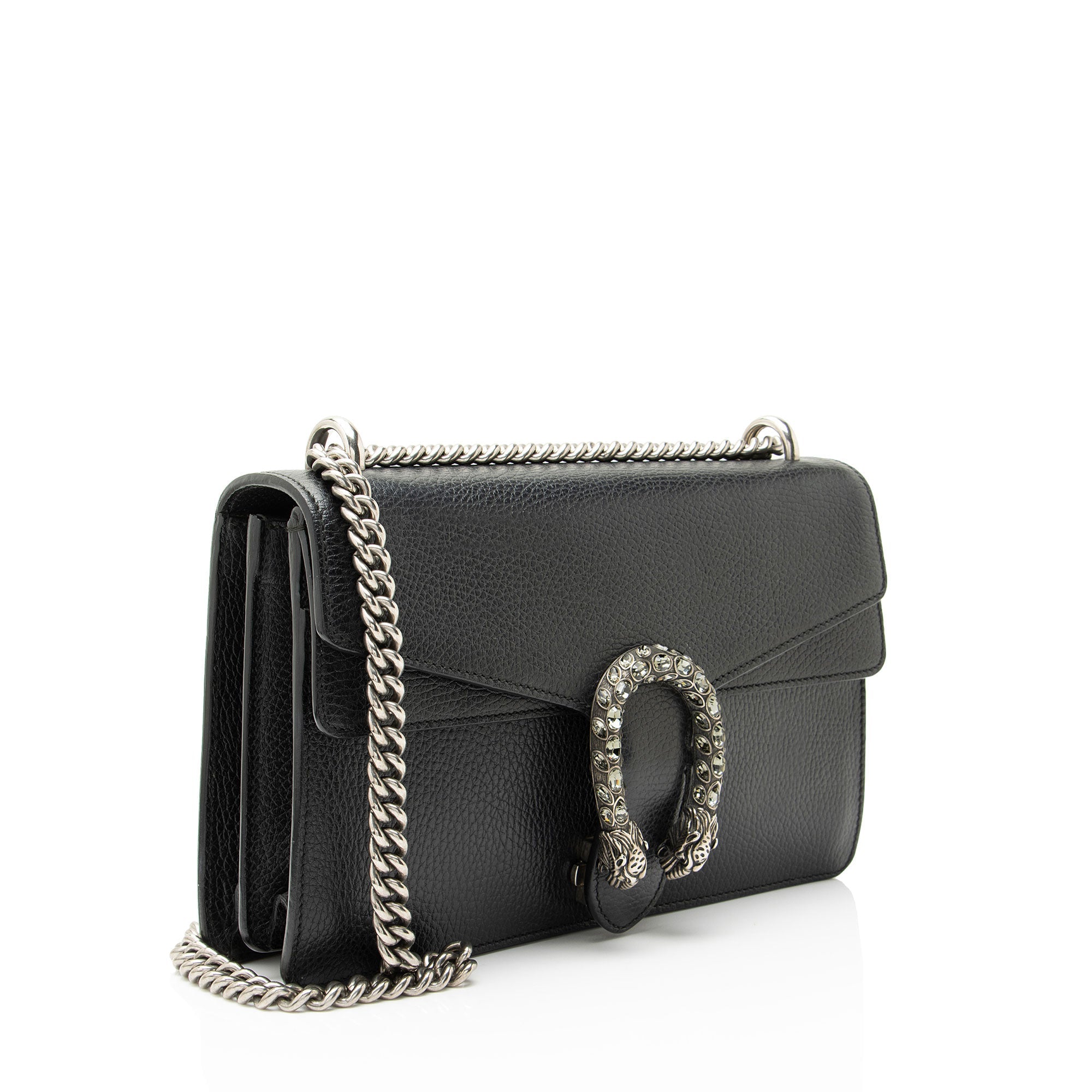 Gucci Leather Crystal Dionysus Medium Shoulder Bag