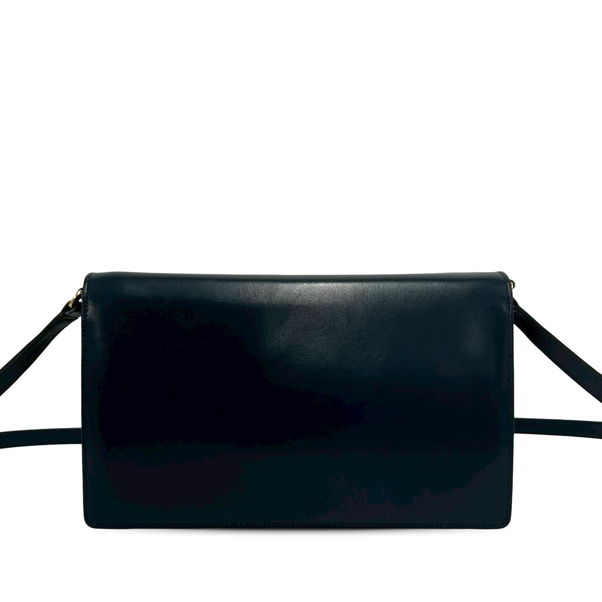 Gucci Leather Flap Crossbody