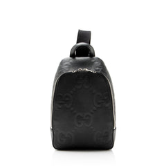 Gucci Leather GG Jumbo Sling Backpack