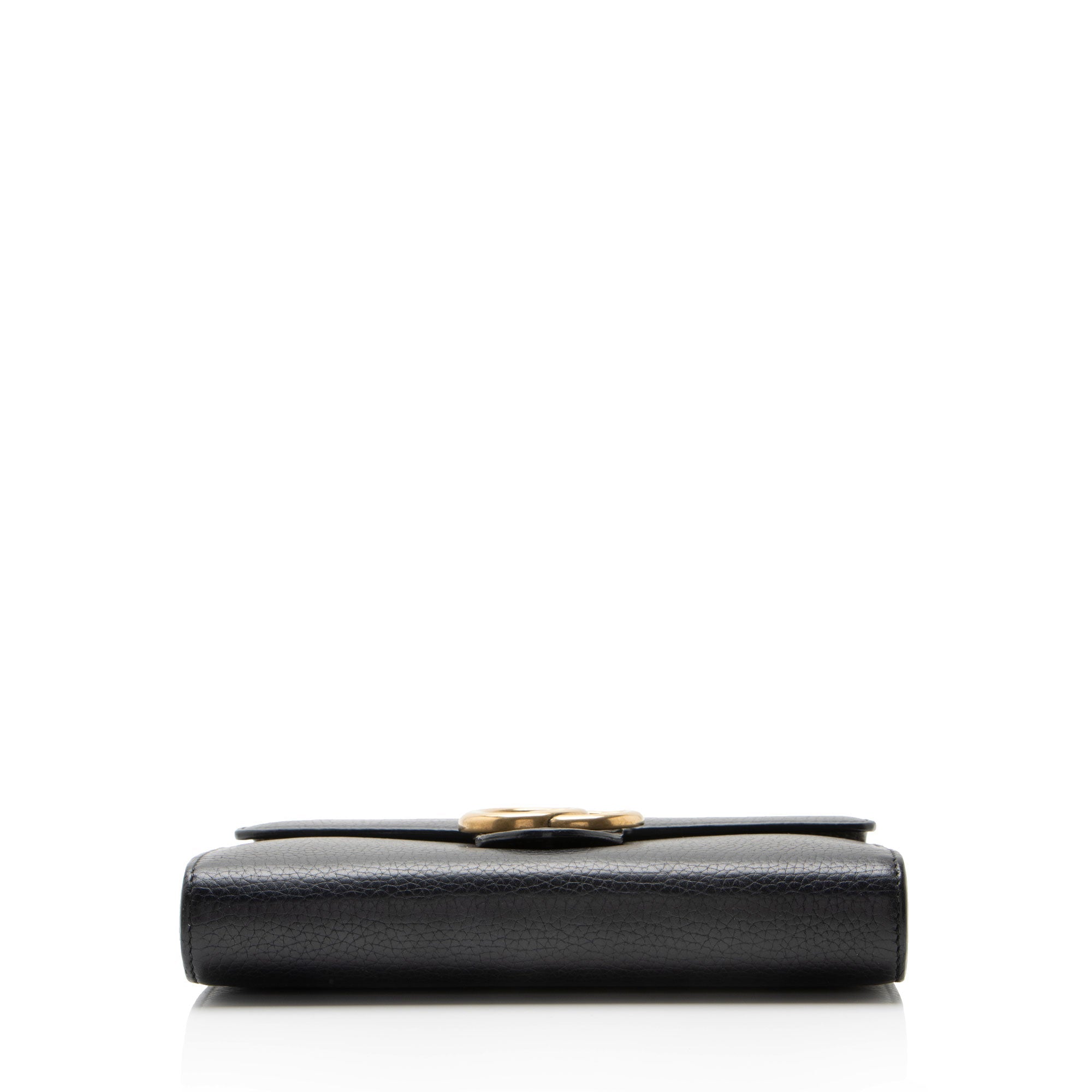 Gucci Leather GG Marmont Chain Wallet