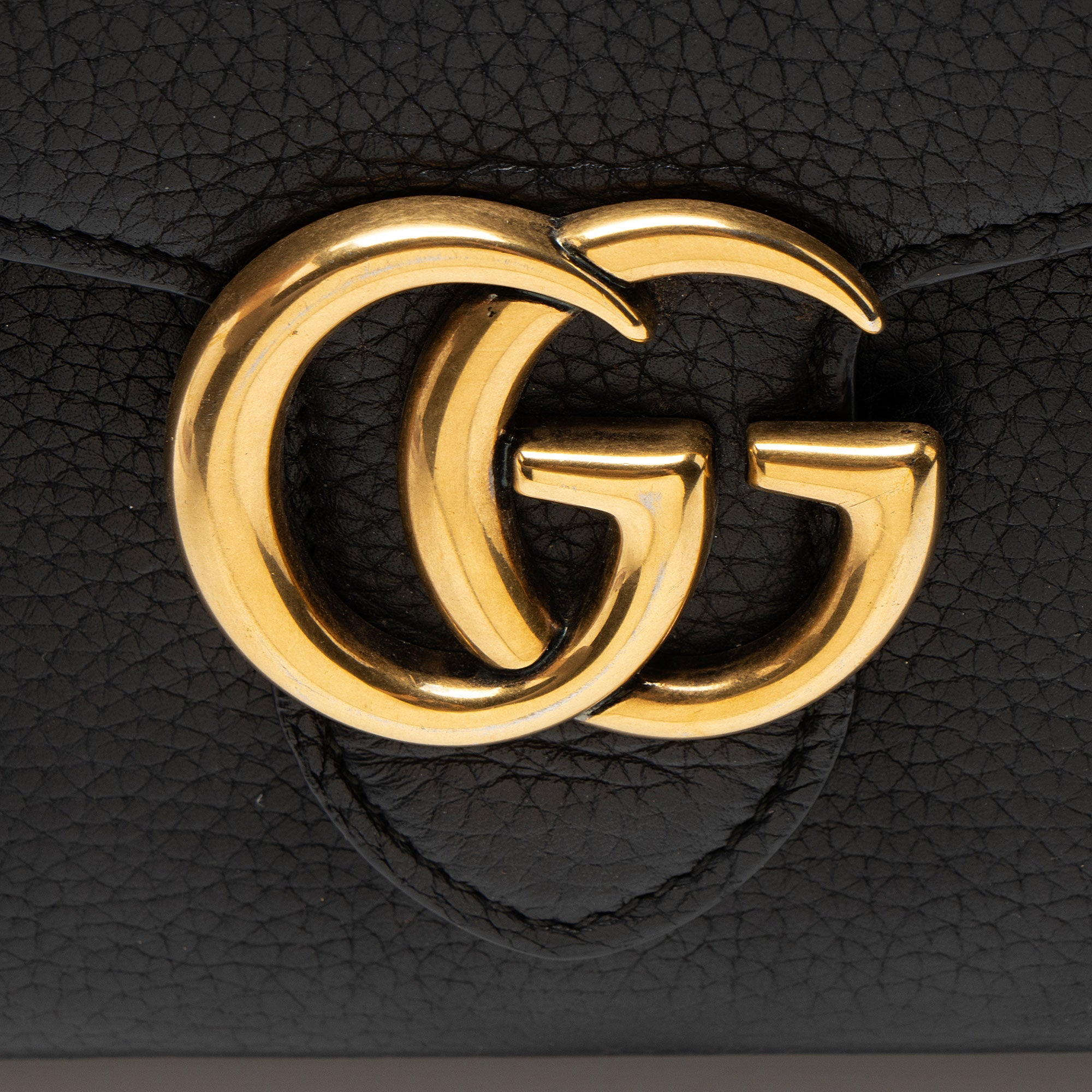 Gucci Leather GG Marmont Chain Wallet