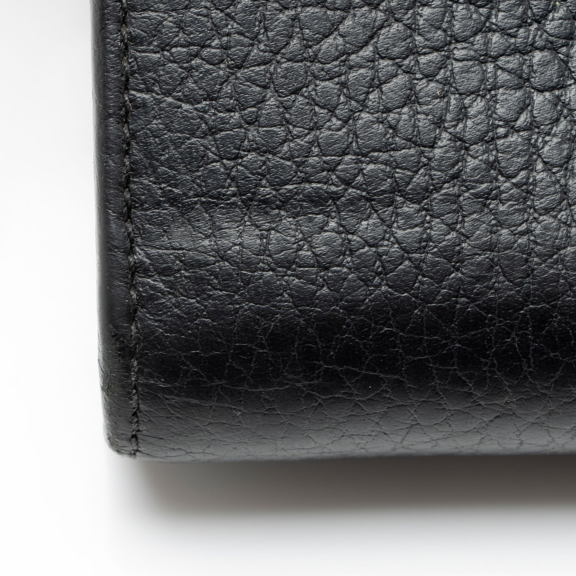 Gucci Leather GG Marmont Compact Wallet
