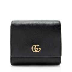 Gucci Leather GG Marmont Compact Wallet
