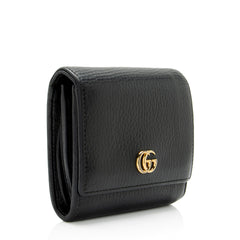 Gucci Leather GG Marmont Compact Wallet