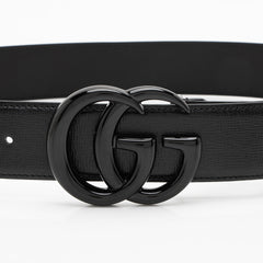 Gucci Leather GG Marmont Monochrome Belt - Size 36 / 90