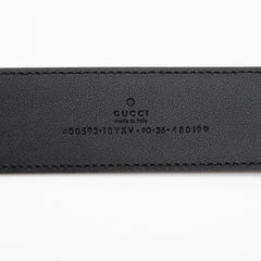 Gucci Leather GG Marmont Monochrome Belt - Size 36 / 90