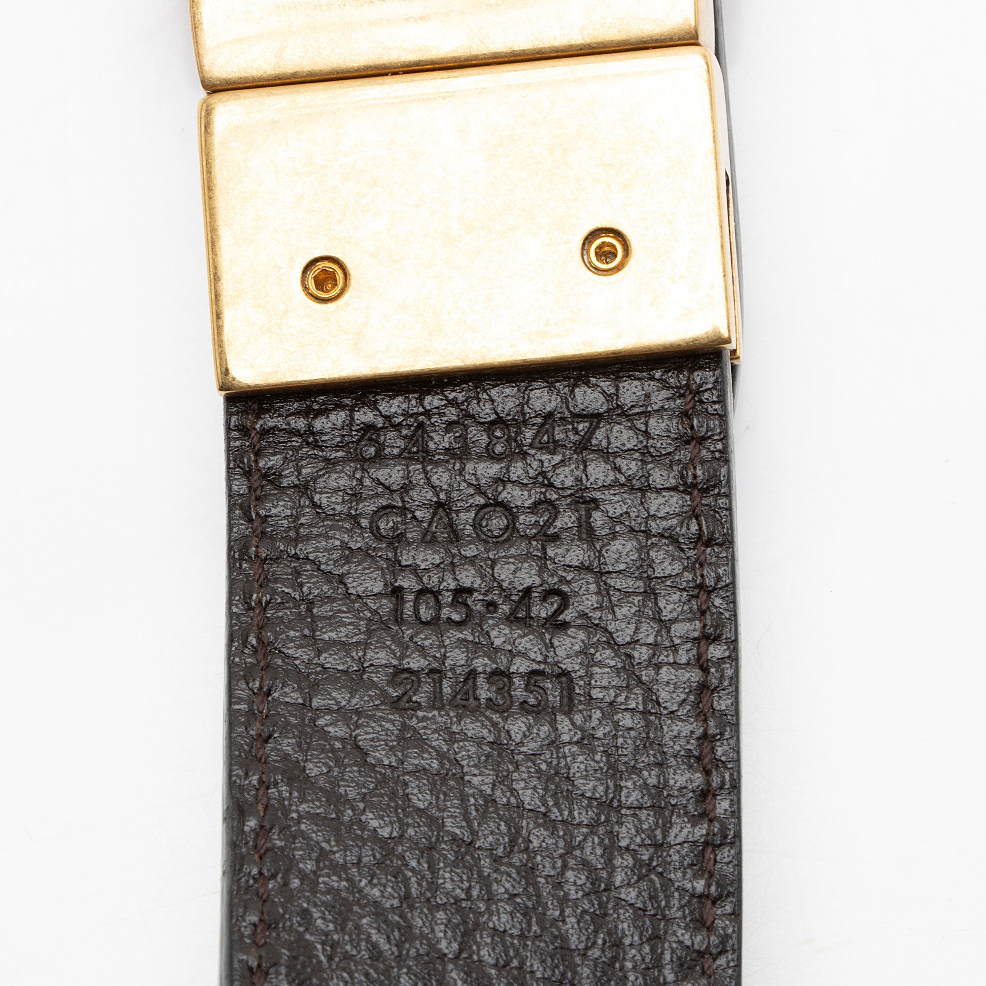 Gucci Leather GG Marmont Reversible Belt - Size 42 / 105