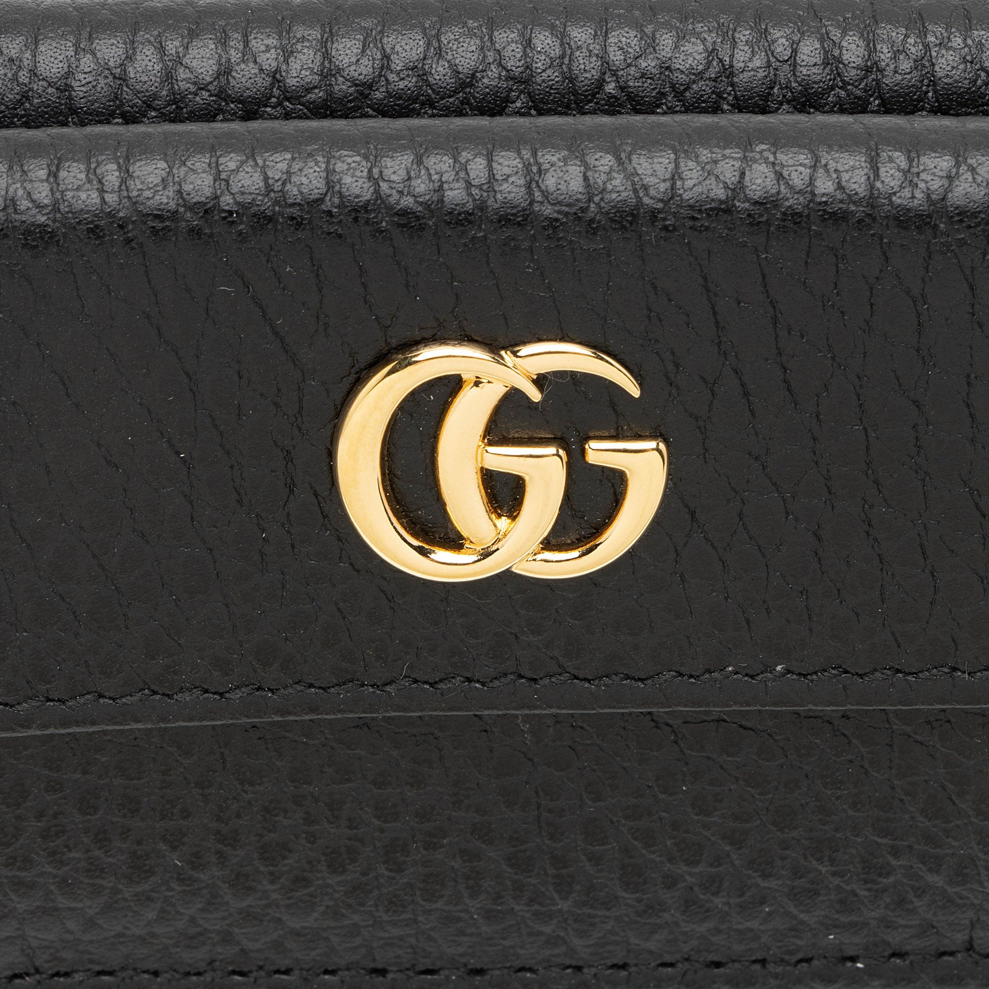 Gucci Leather GG Marmont Trifold Wallet