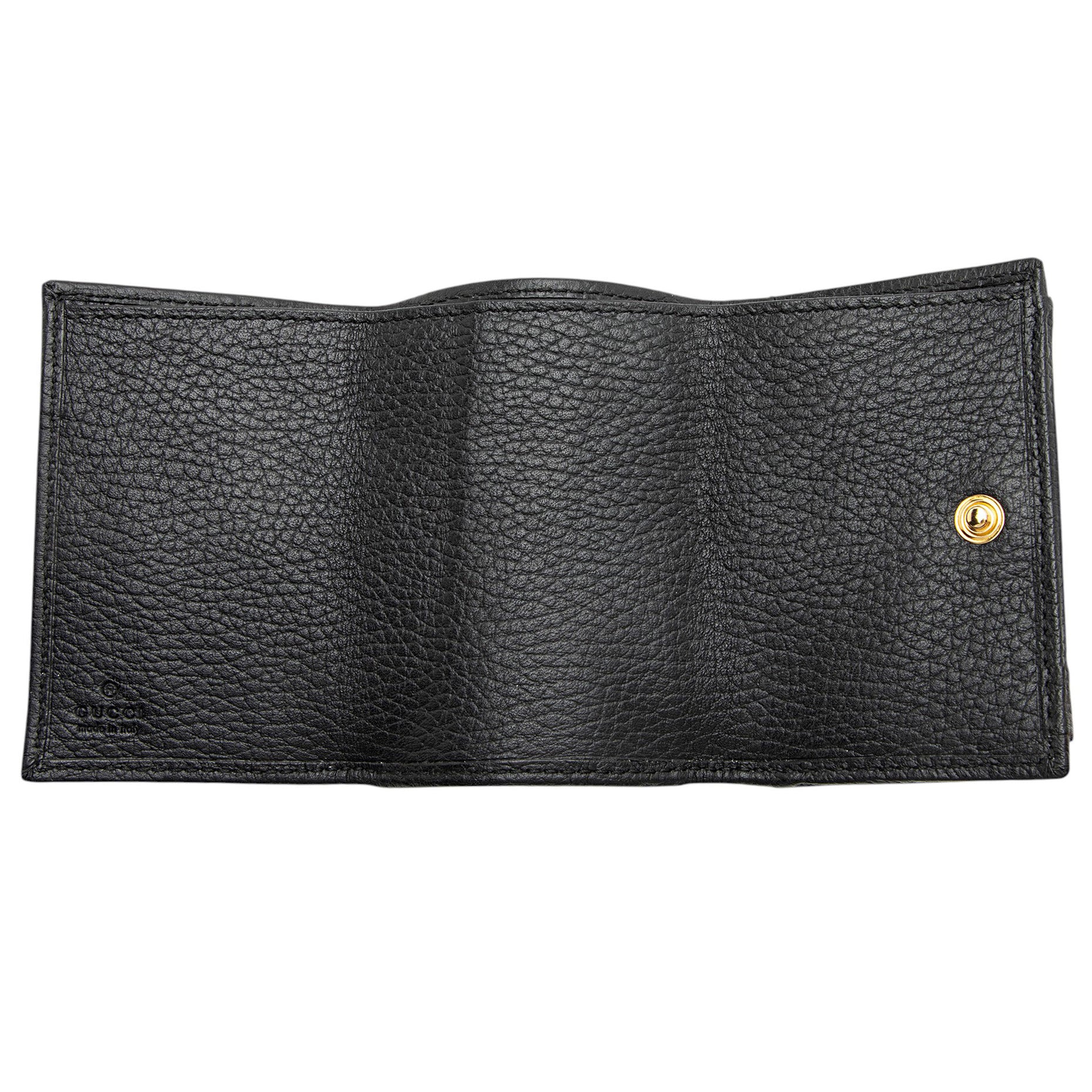 Gucci Leather GG Marmont Trifold Wallet