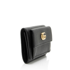 Gucci Leather GG Marmont Trifold Wallet