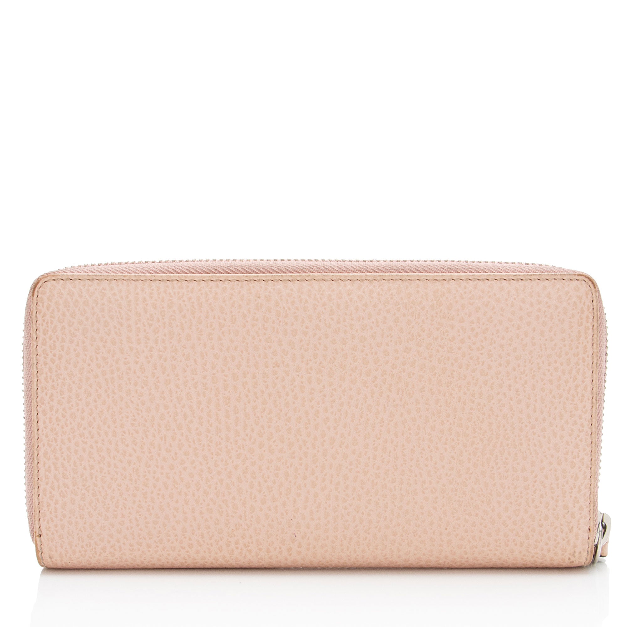 Gucci Leather GG Marmont Zip Around Wallet