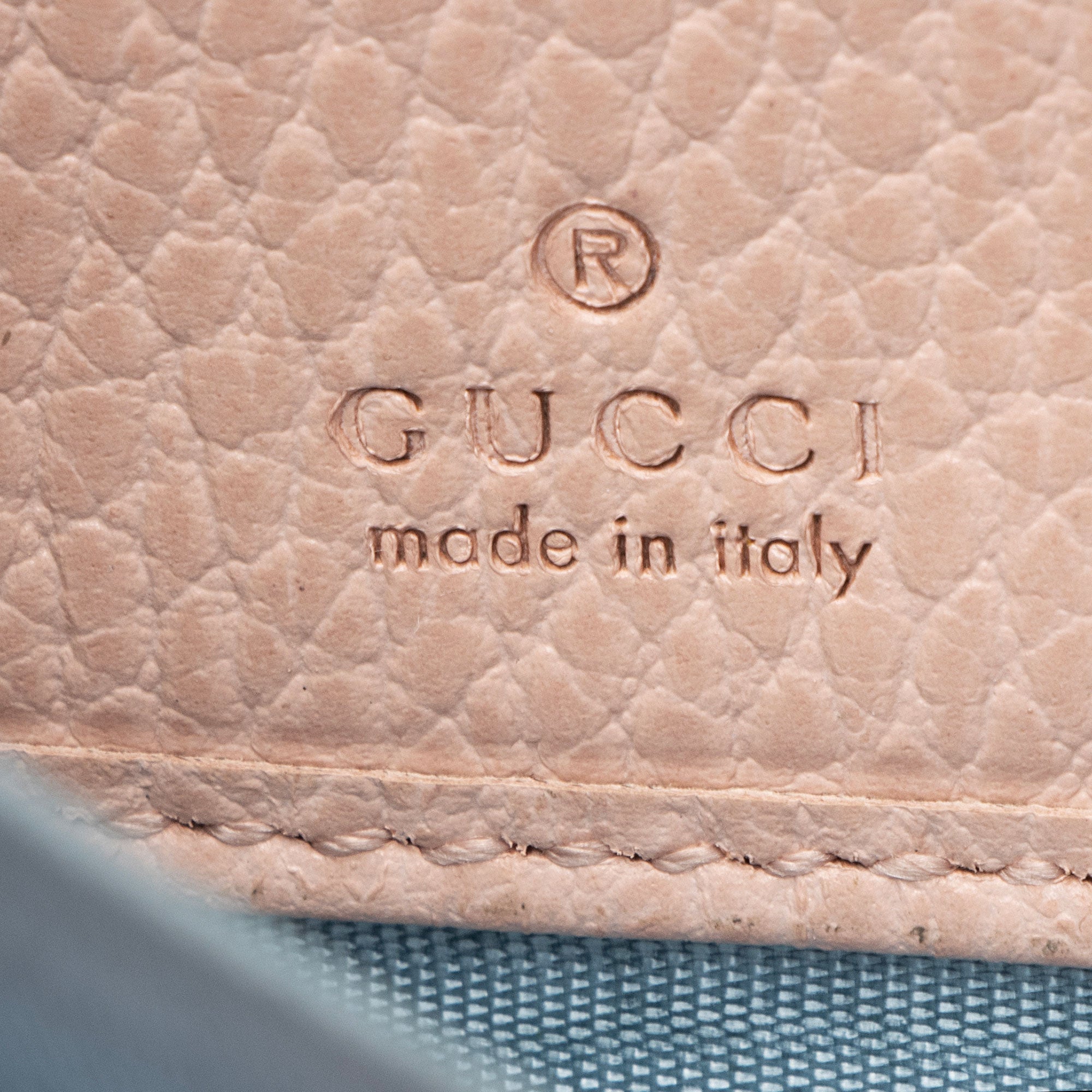 Gucci Leather GG Marmont Zip Around Wallet