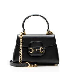 Gucci Leather Horsebit 1955 Mini Chain Top Handle