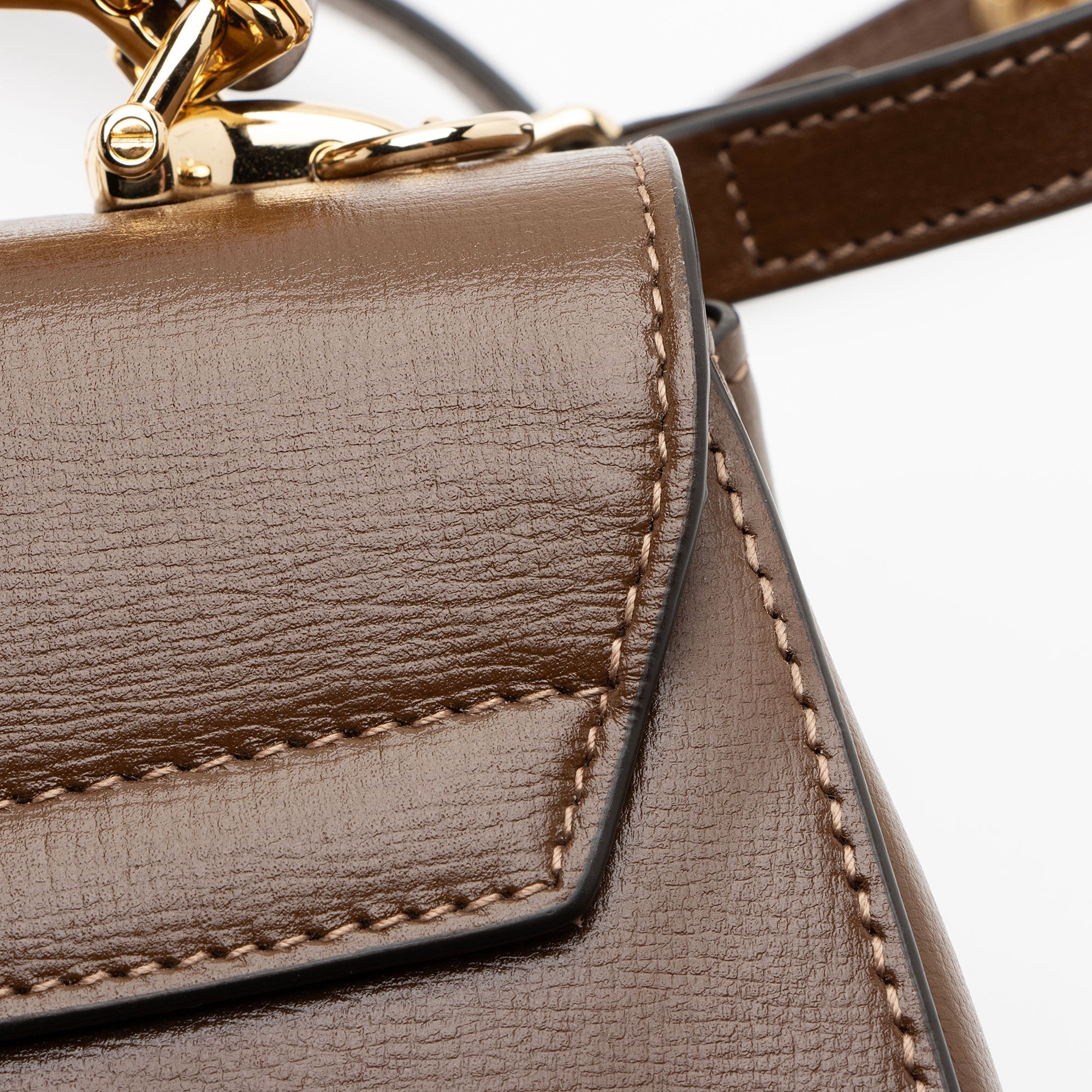 Gucci Leather Horsebit 1955 Mini Chain Top Handle
