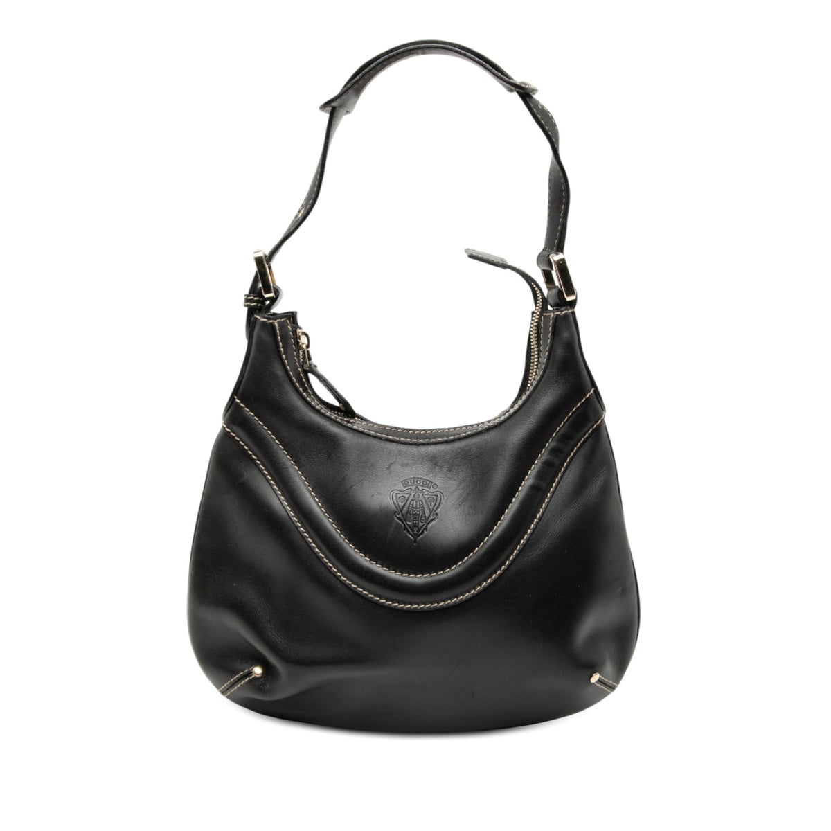 Gucci Leather Hysteria Crest Shoulder Bag