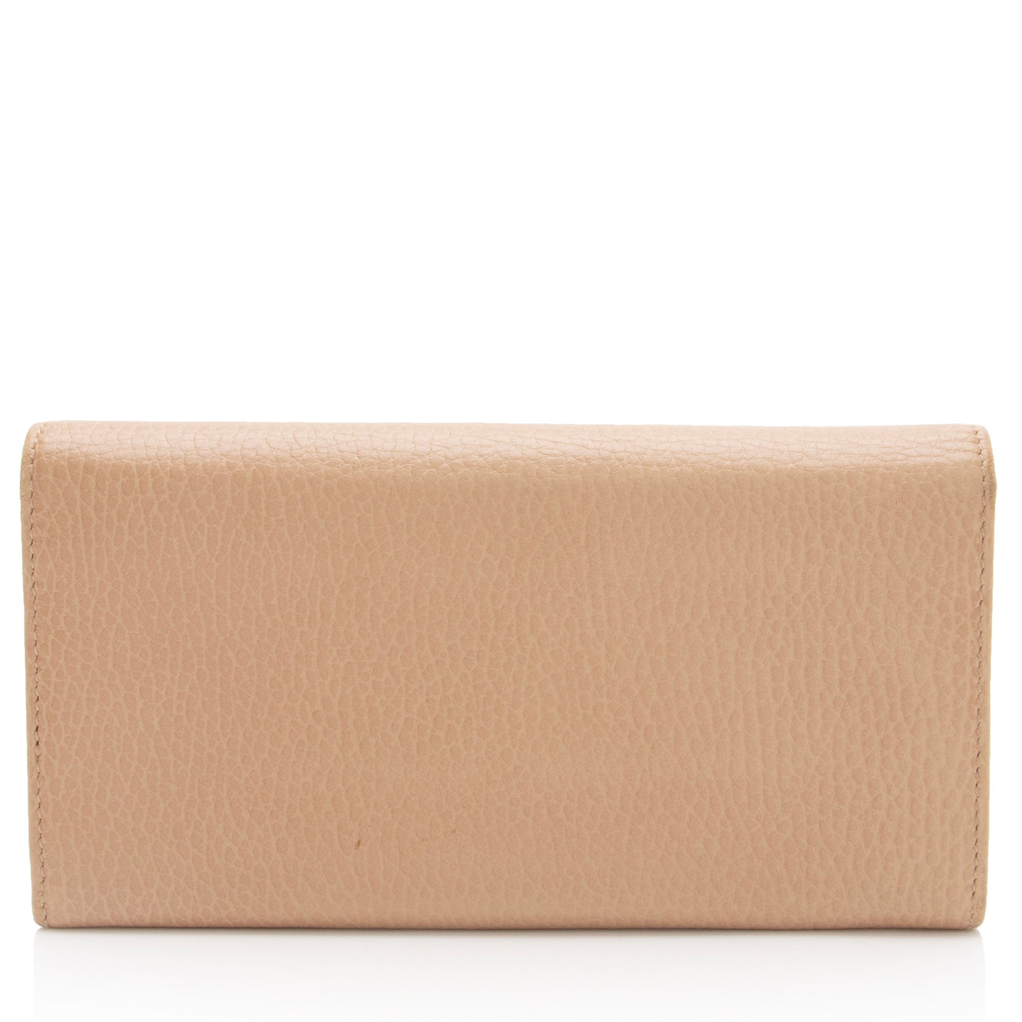 Gucci Leather Interlocking G Continental Wallet