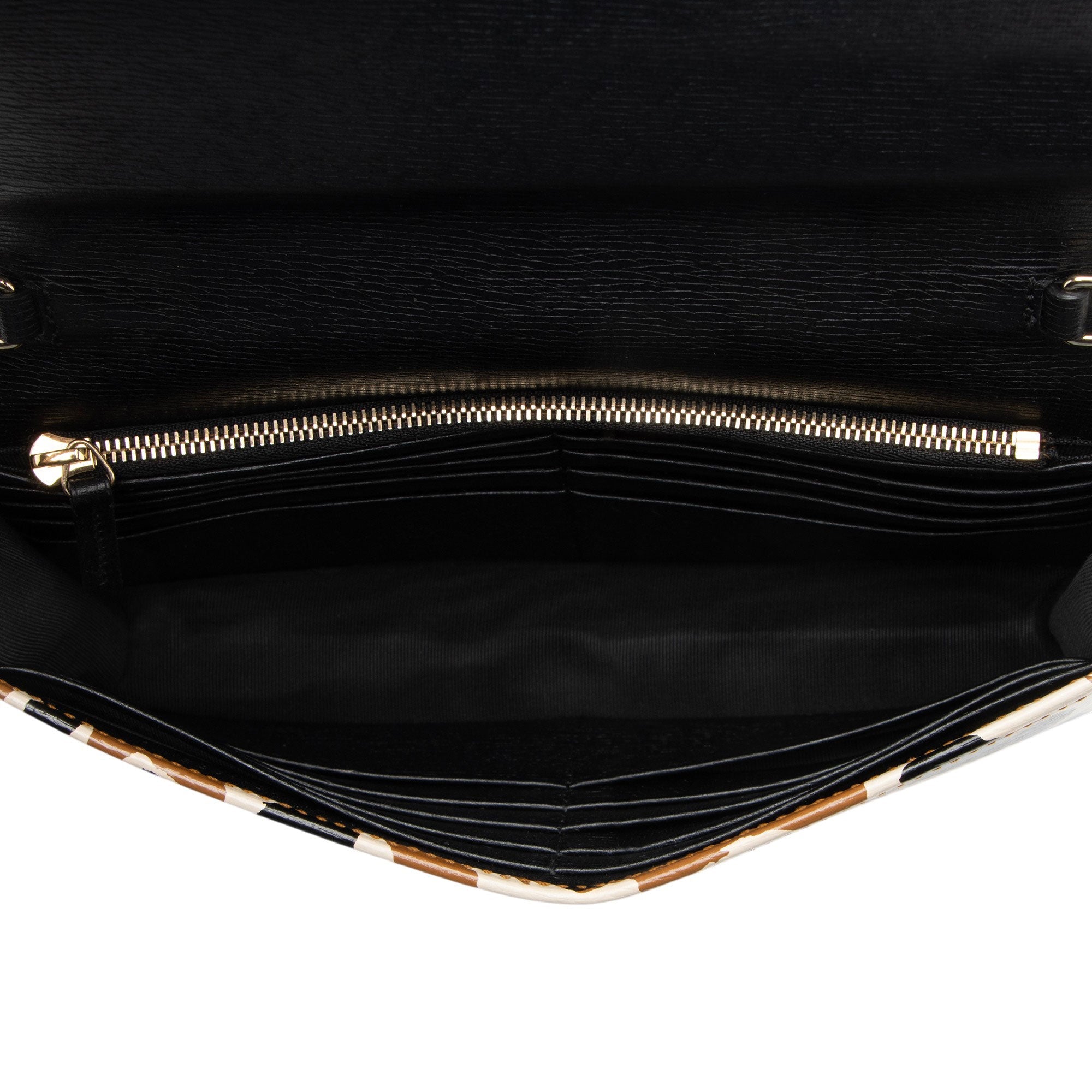 Gucci Leather Leopard Betty Wallet On Chain