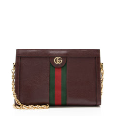 Gucci Leather Ophidia Medium Chain Shoulder Bag