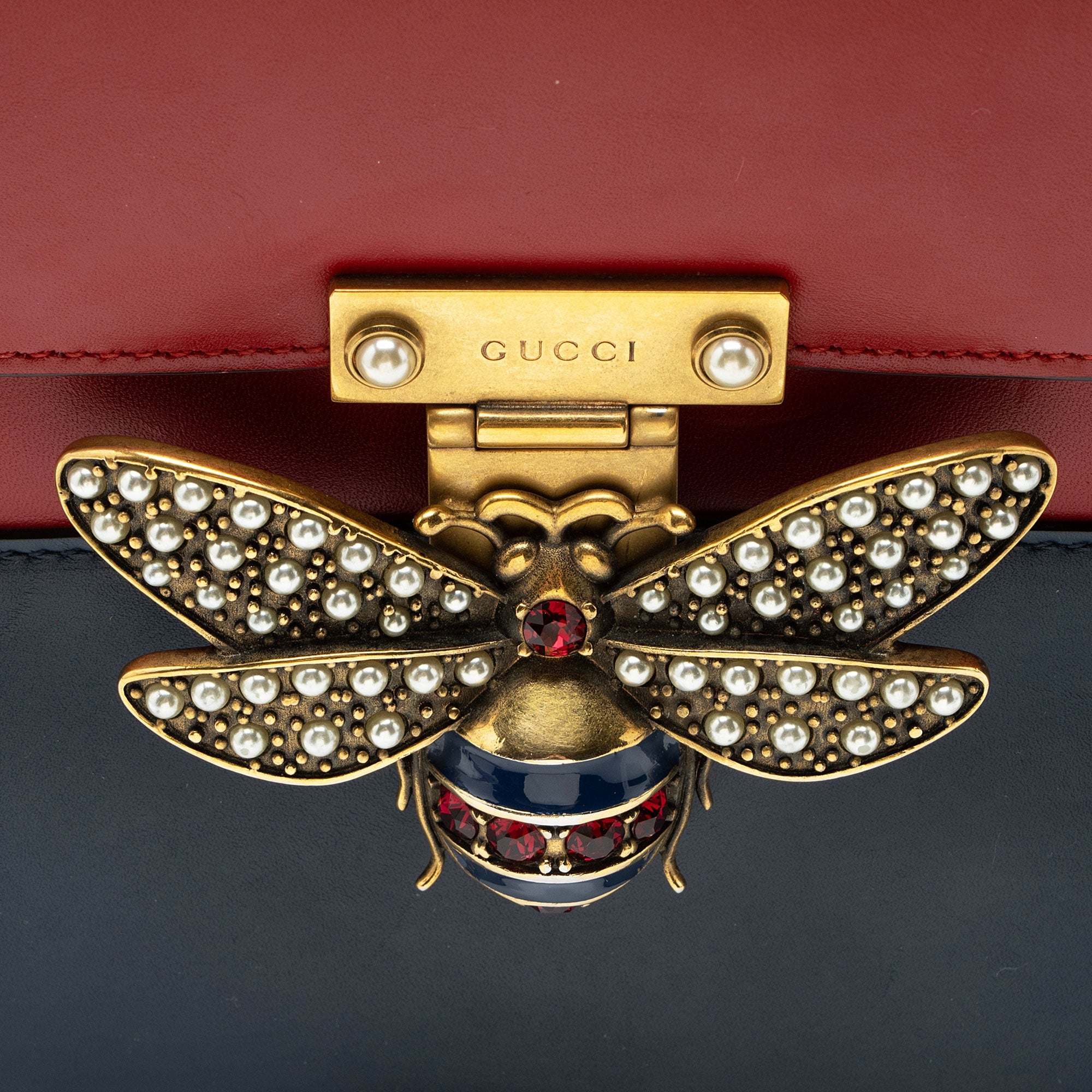 Gucci Leather Queen Margaret Top Handle