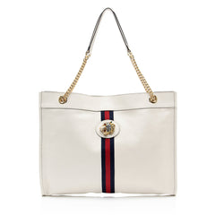 Gucci Leather Rajah Large Tote