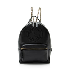 Gucci Leather Soho Chain Backpack
