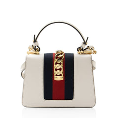 Gucci Leather Sylvie Mini Top Handle