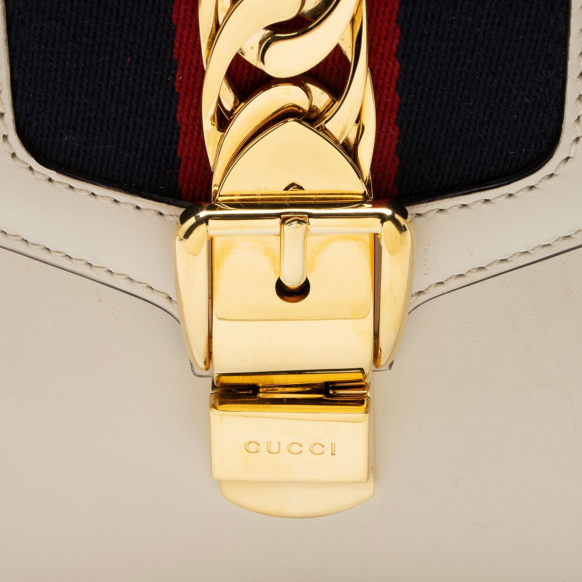 Gucci Leather Sylvie Mini Top Handle