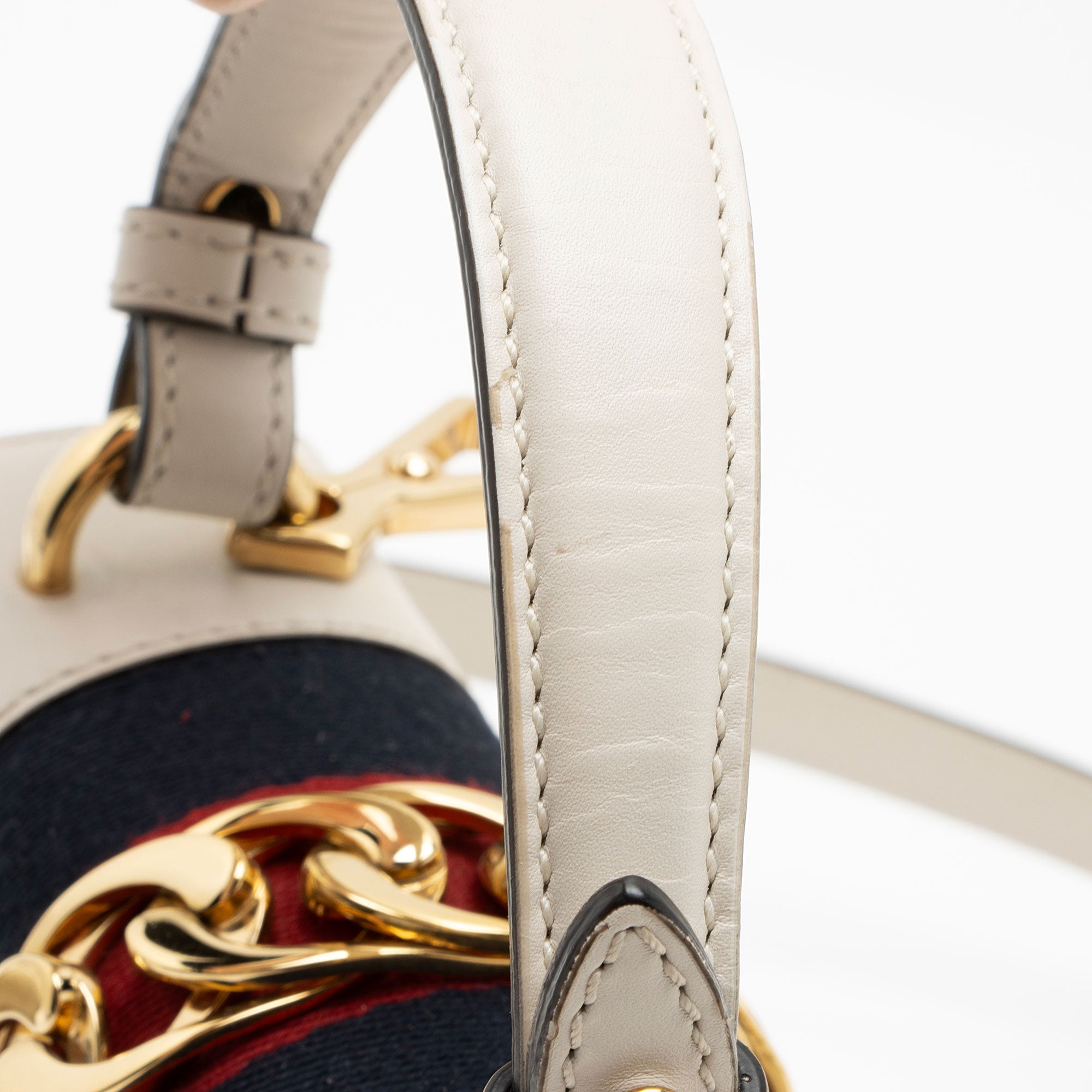 Gucci Leather Sylvie Mini Top Handle