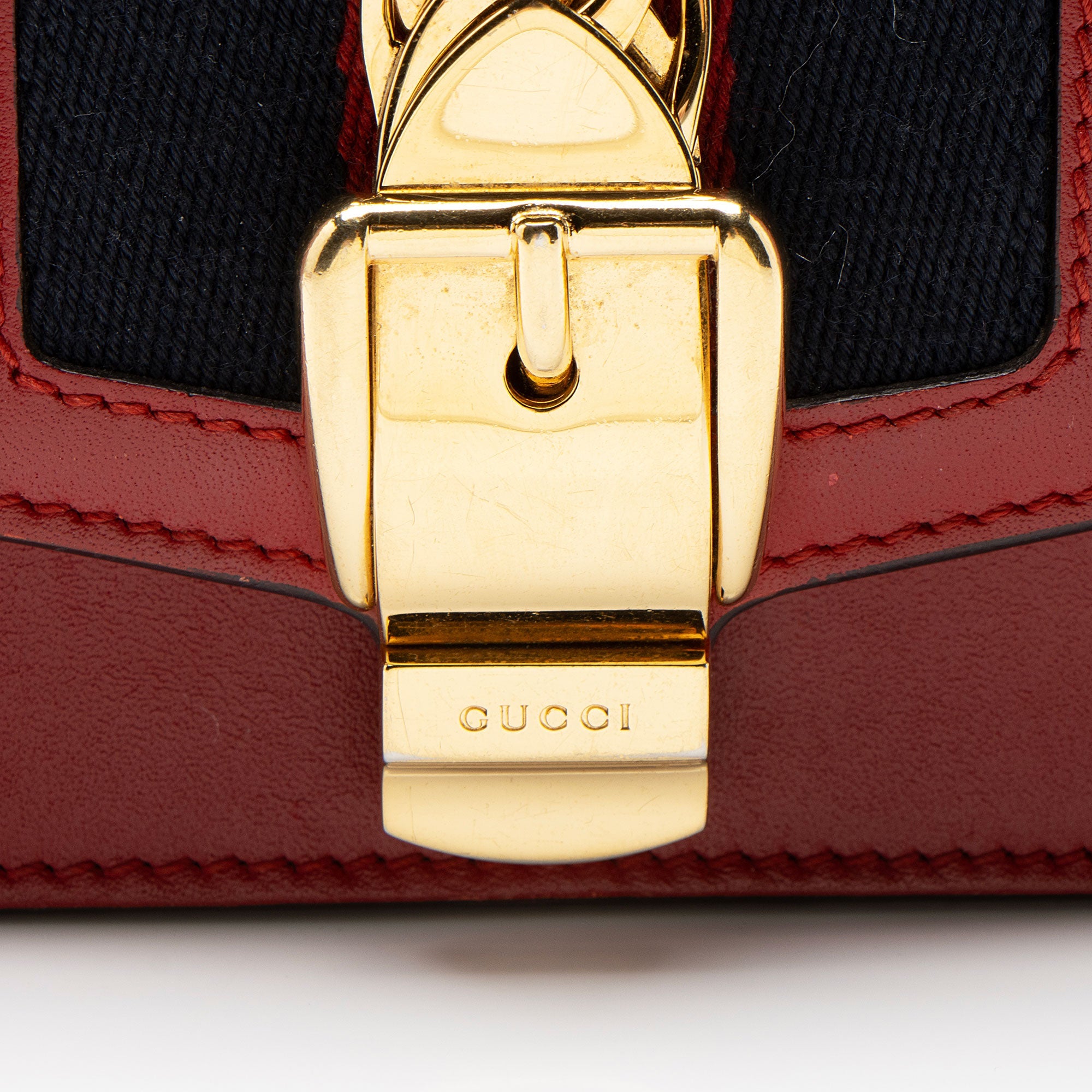 Gucci Leather Sylvie Super Mini Bag