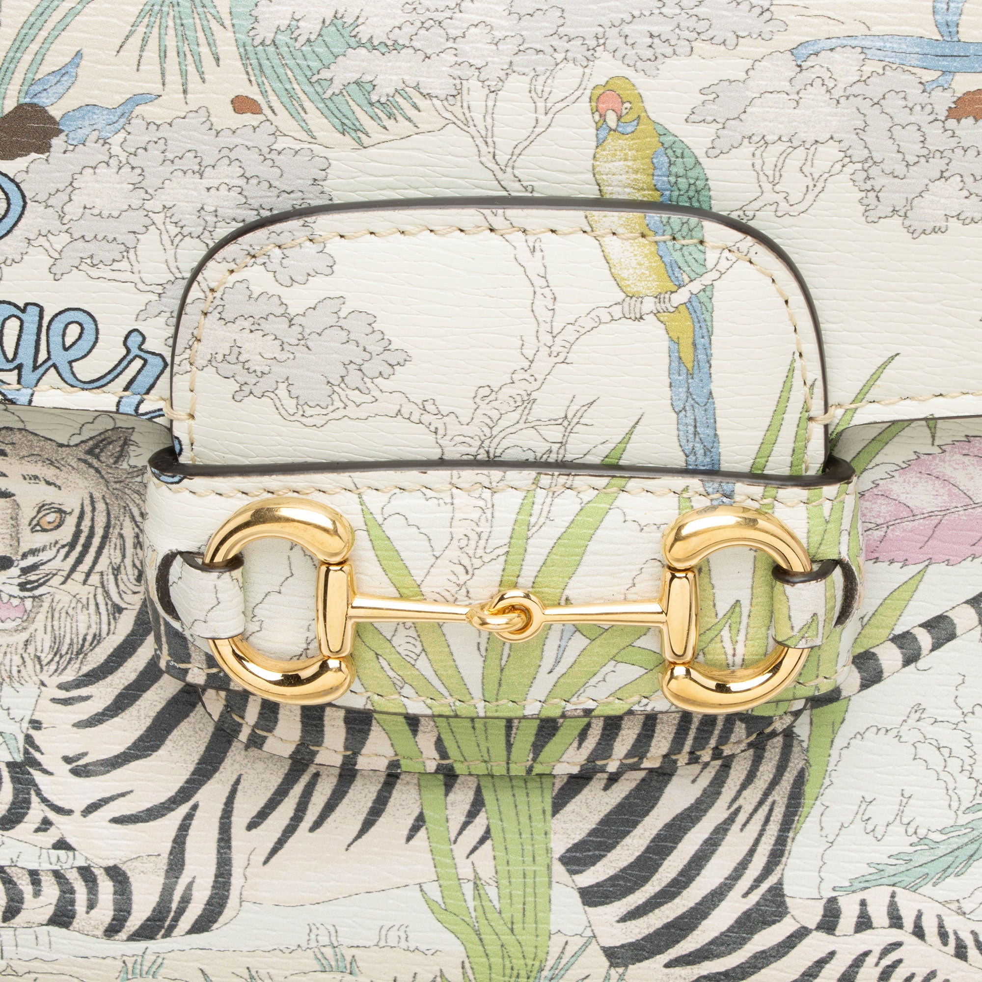 Gucci Leather Tiger Horsebit 1955 Mini Crossbody