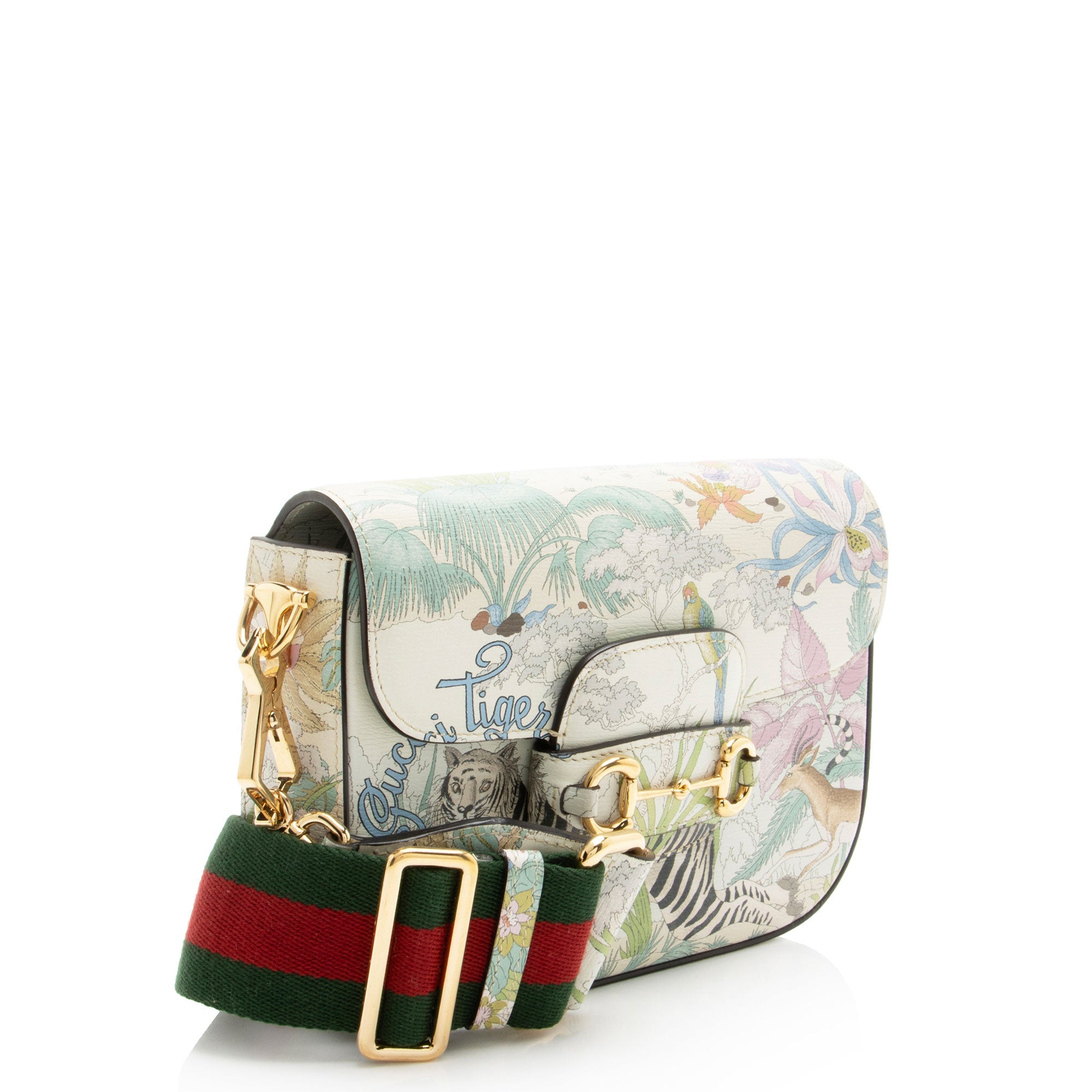 Gucci Leather Tiger Horsebit 1955 Mini Crossbody