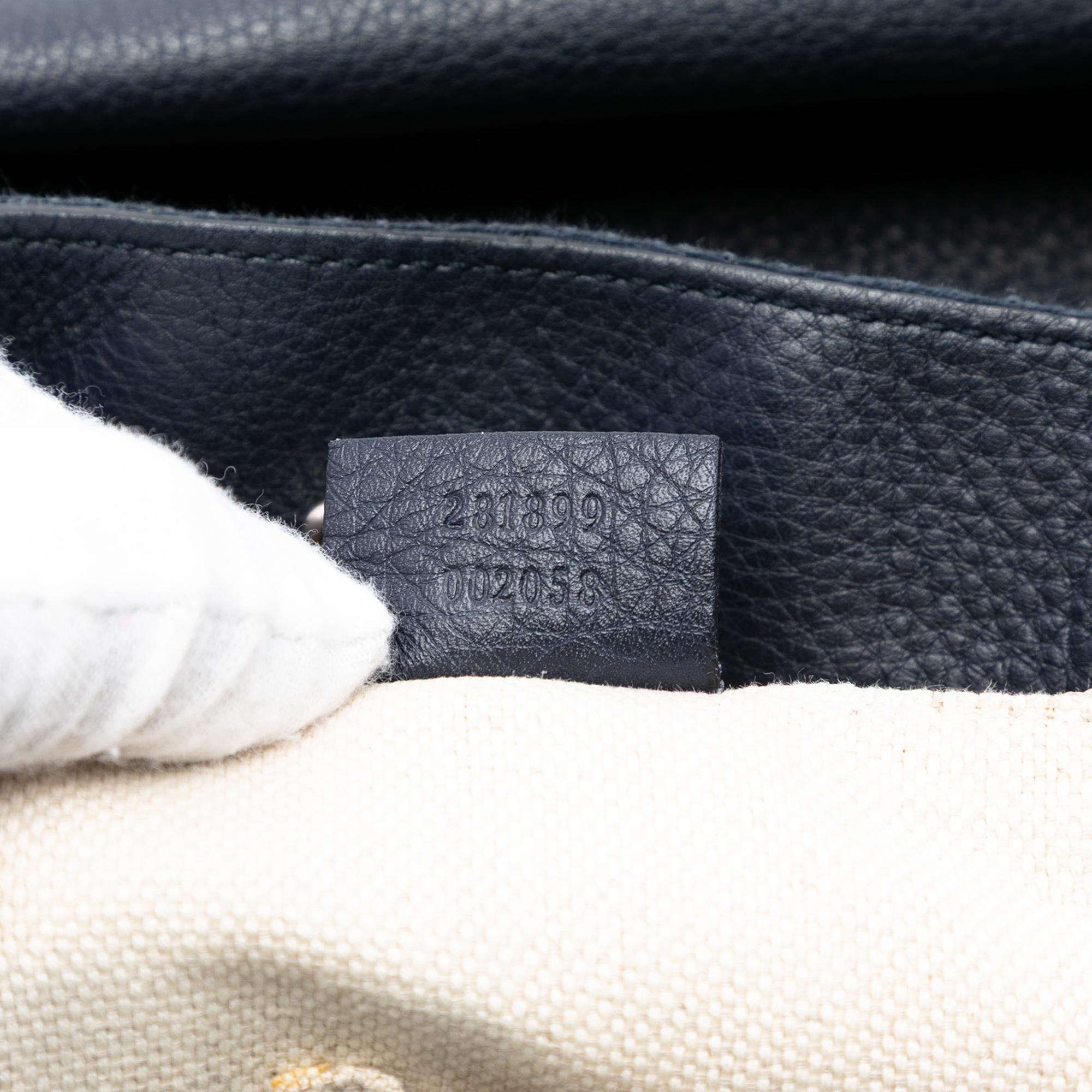 Gucci Leather Web Tote