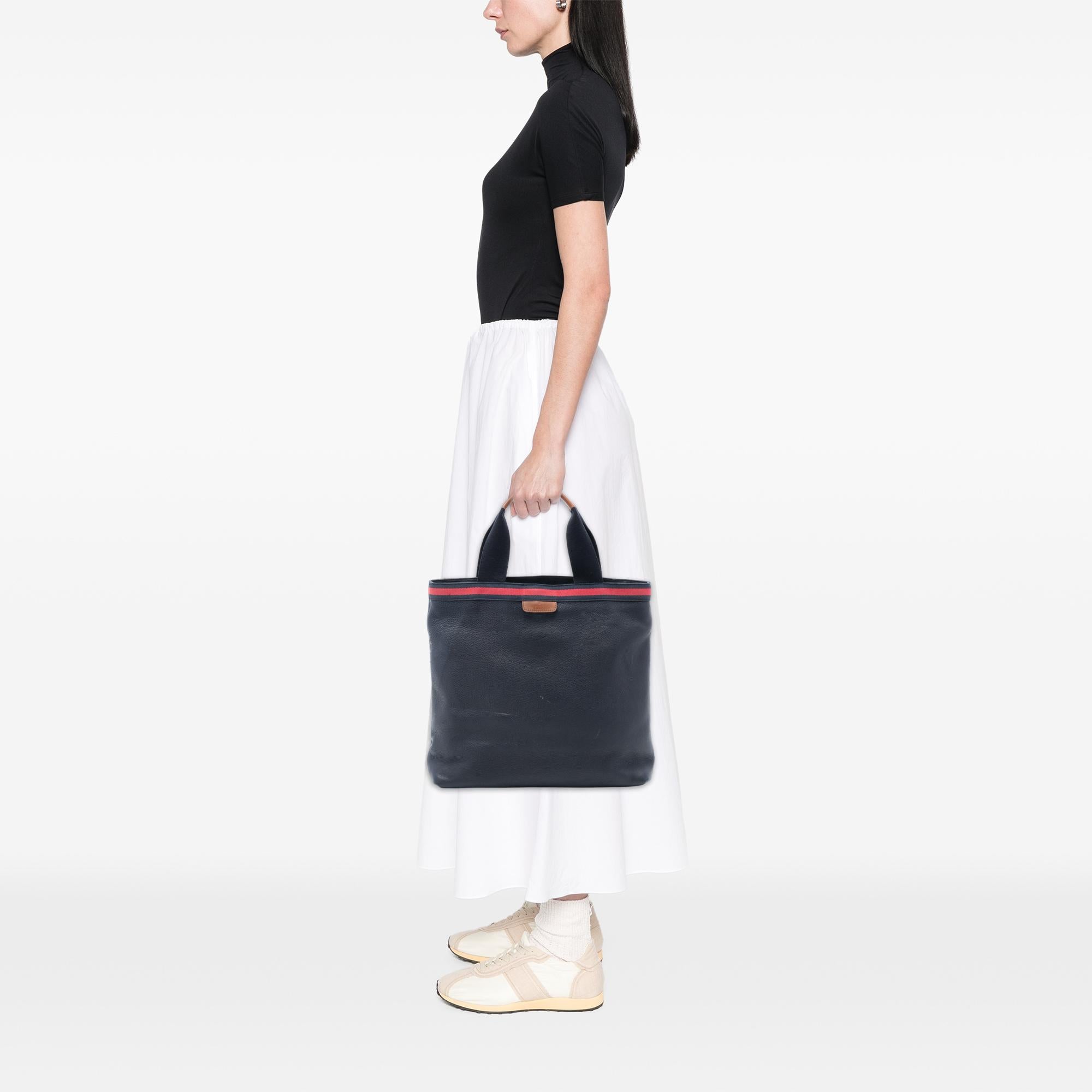 Gucci Leather Web Tote