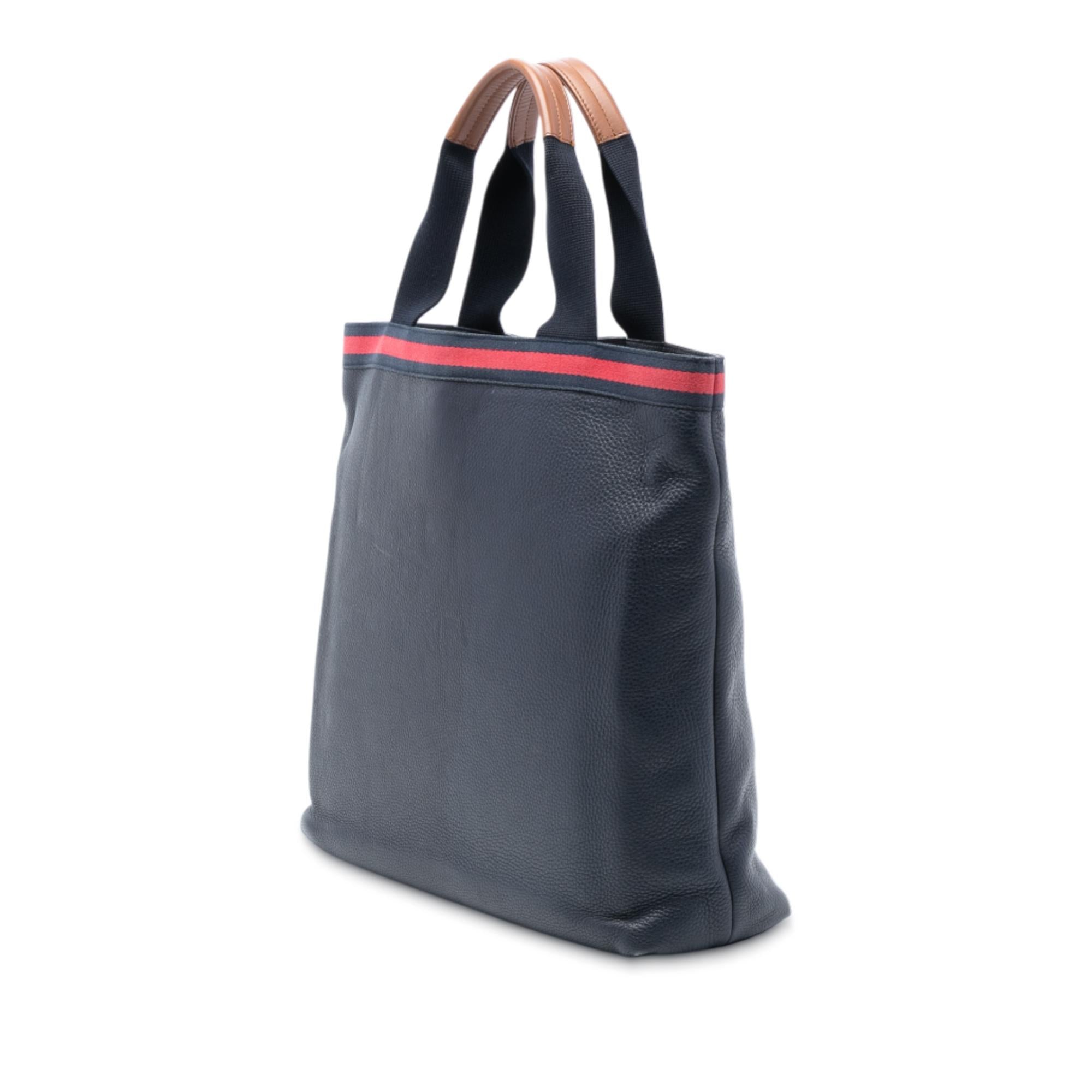 Gucci Leather Web Tote