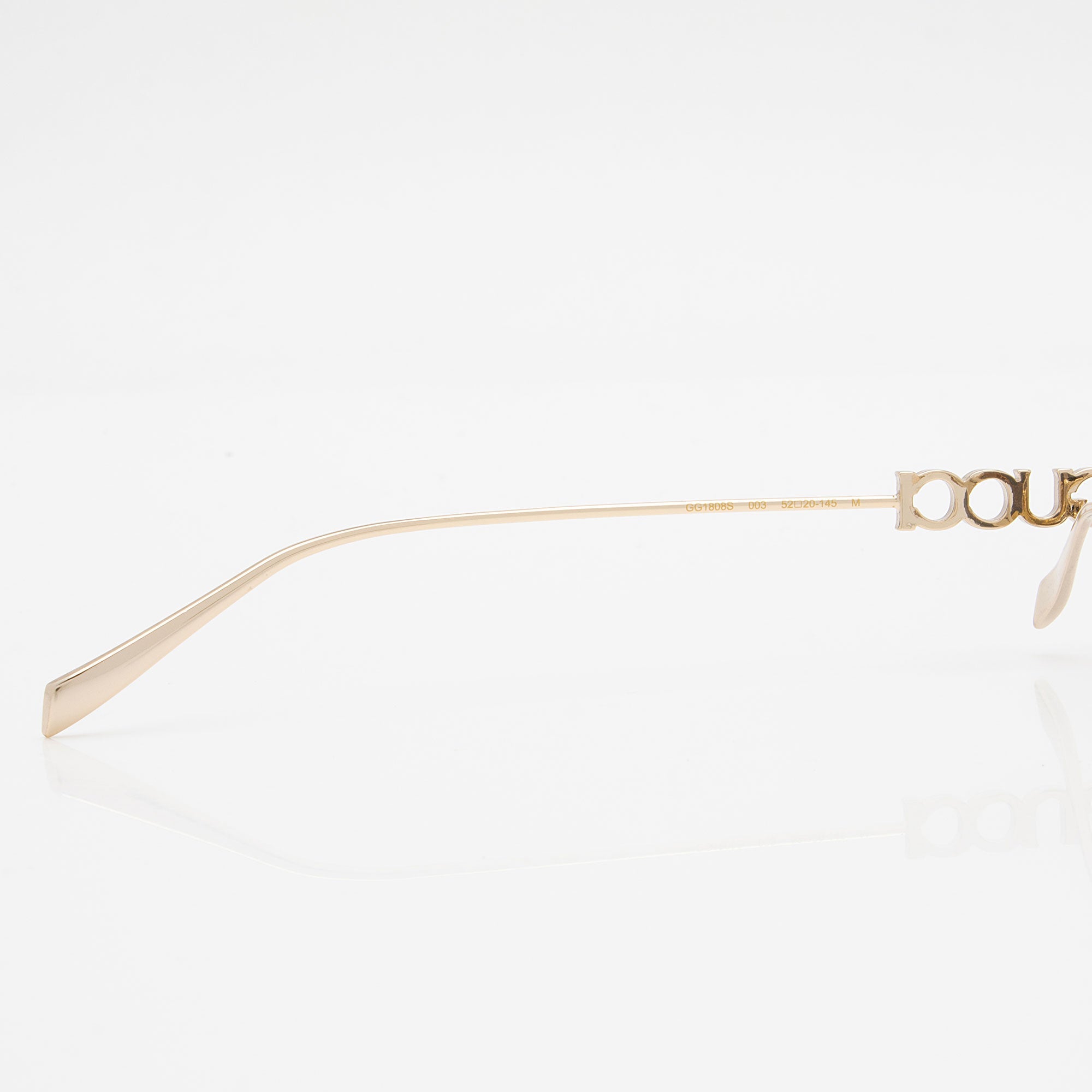 Gucci Logo Rimless Rectangular Sunglasses