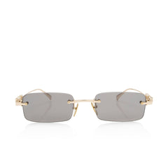 Gucci Logo Rimless Rectangular Sunglasses