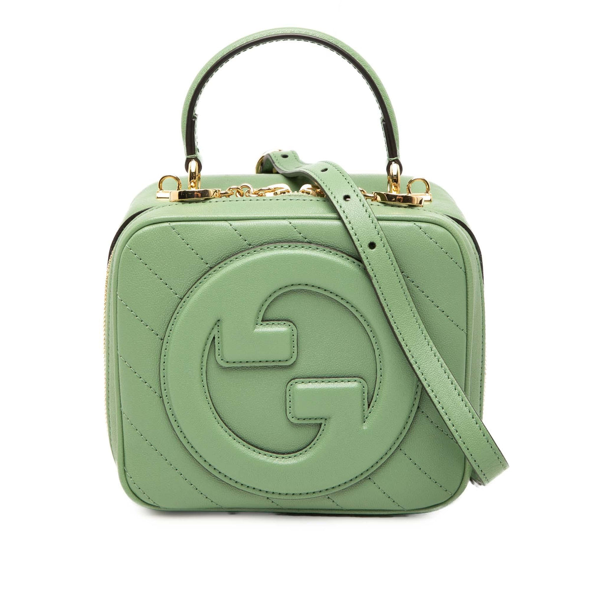 Gucci Matelasse Calfskin Blondie Top Handle Satchel