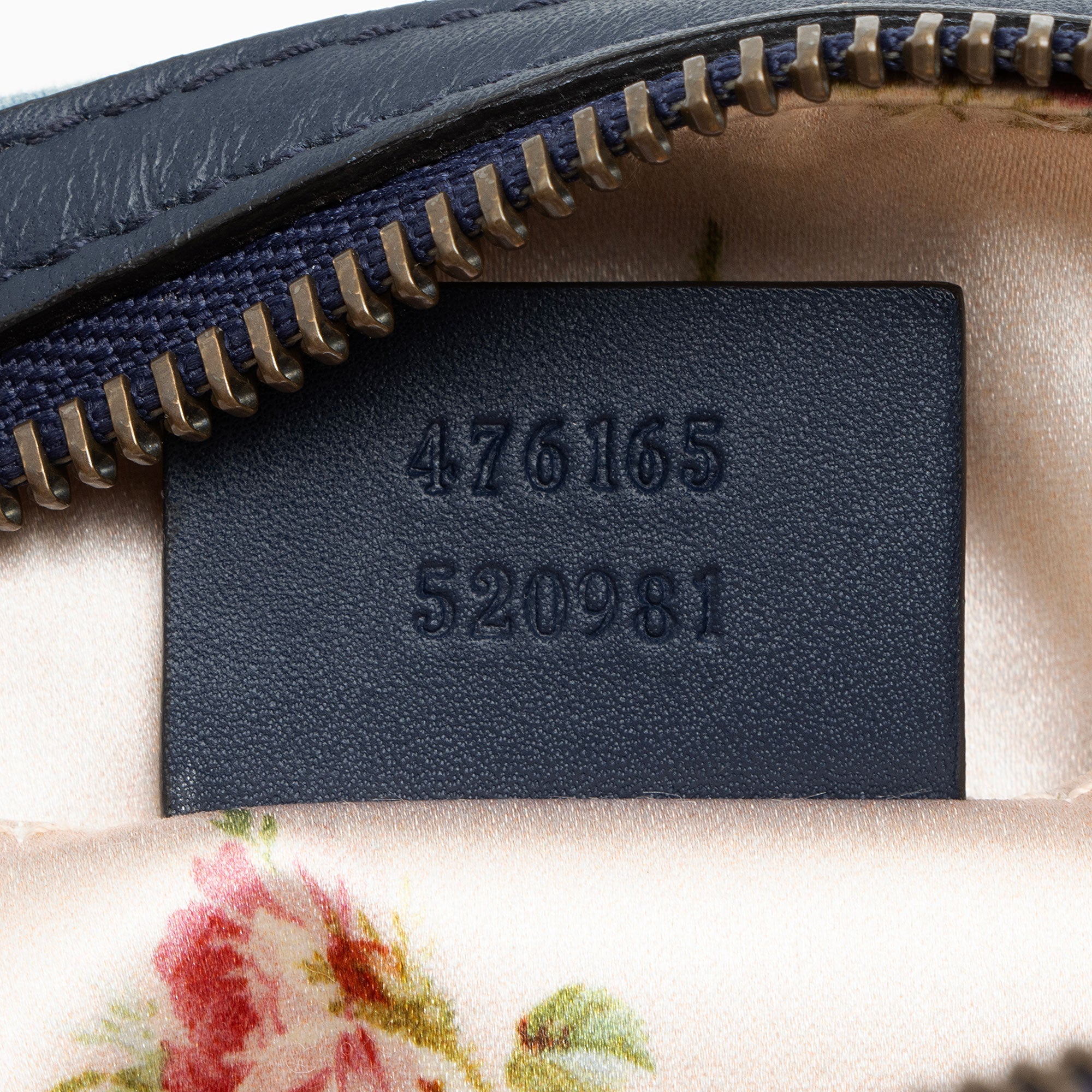 Gucci Matelasse Denim Pearl GG Marmont Cosmetic Case
