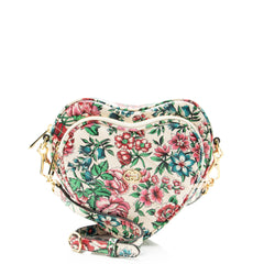 Gucci Matelasse Leather Brit Roses Interlocking G Heart Mini Shoulder Bag