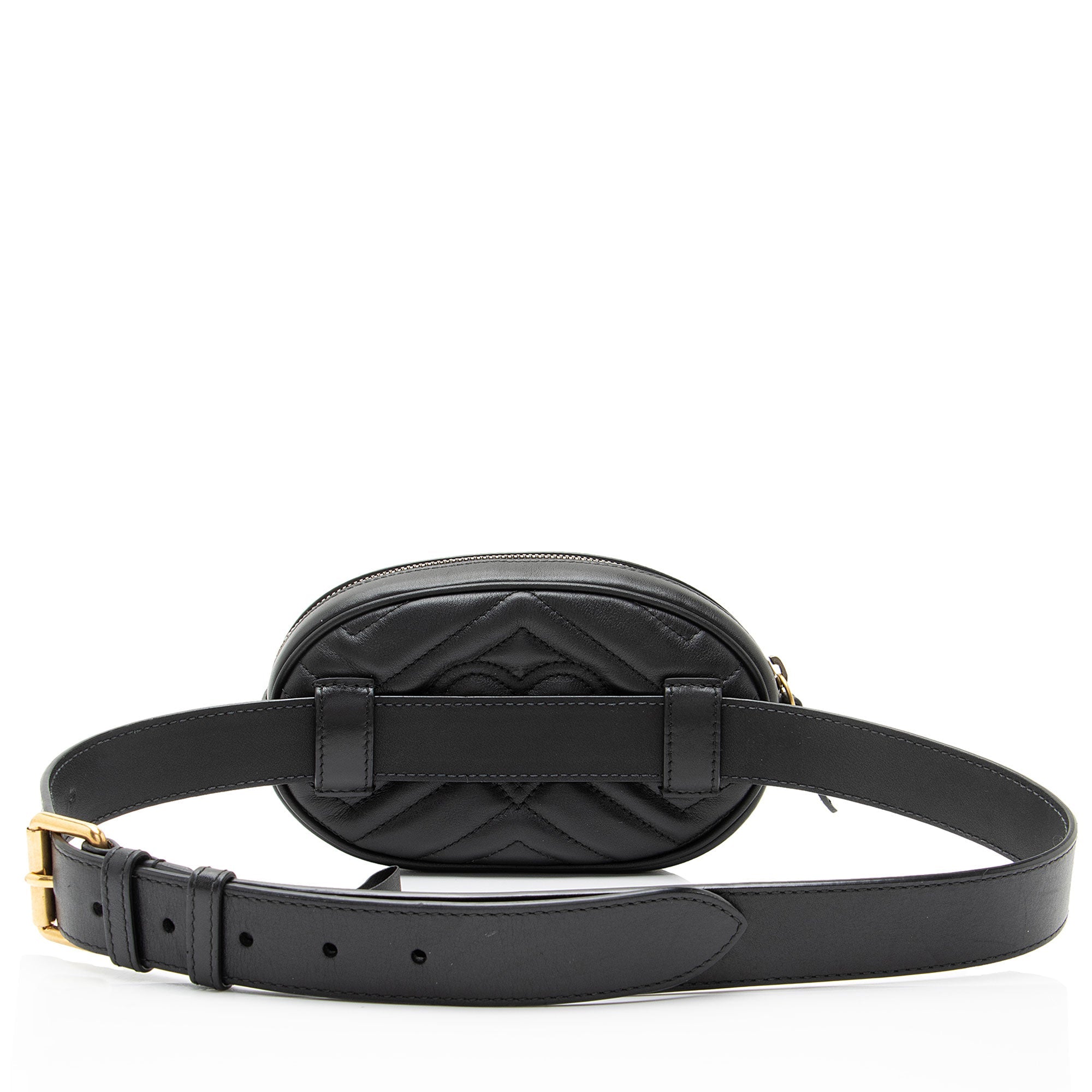 Gucci Matelasse Leather GG Marmont Belt Bag - Size 34 / 85
