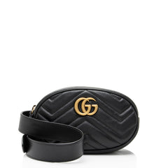 Gucci Matelasse Leather GG Marmont Belt Bag - Size 34 / 85