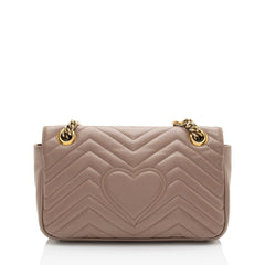 Gucci Matelasse Leather GG Marmont Medium Flap Bag