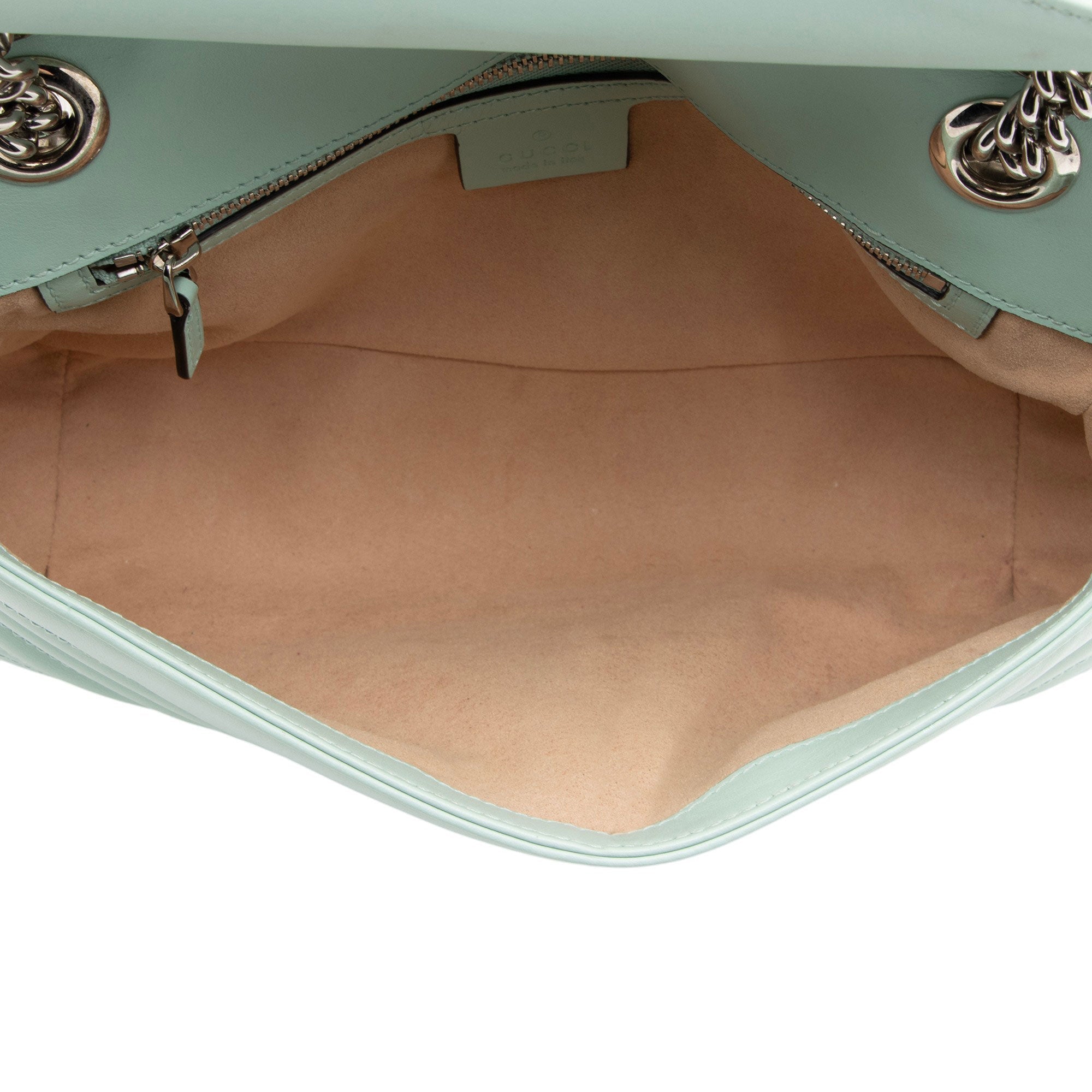 Gucci Matelasse Leather GG Marmont Medium Flap Bag