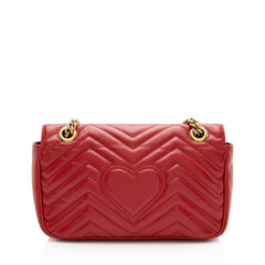 Gucci Matelasse Leather GG Marmont Medium Flap Bag